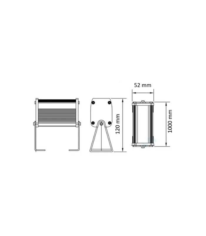 Atanur Walla 100 cm 36W Sıva Üstü Wallwasher IP65