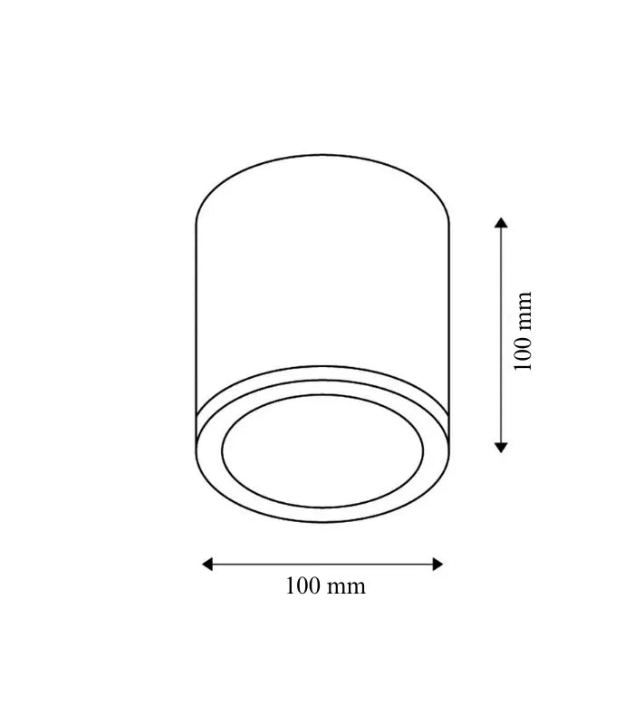 Atanur Degu 10x10 GU10 Duylu S/U Downlight