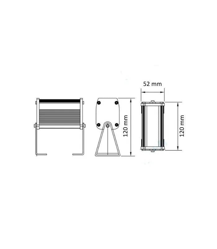 Atanur Walla 12 cm 3W Sıva Üstü Wallwasher IP65