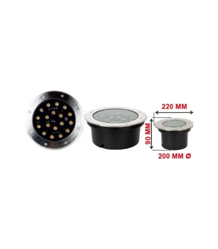 Atanur Yuze 1w Yuvarlak Zemin Armatürü S/A Gömme IP65