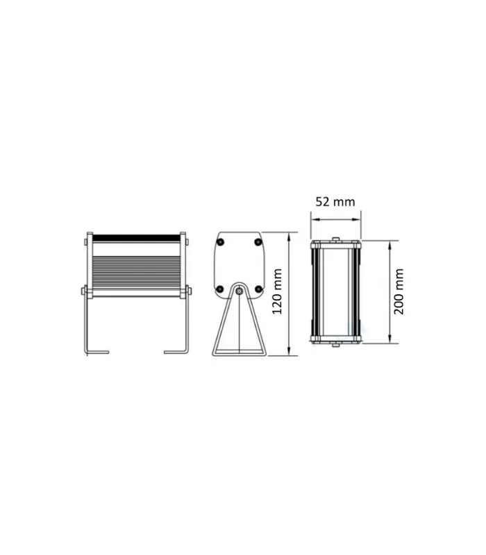 Atanur Walla 20 cm 6W Sıva Üstü Wallwasher IP65