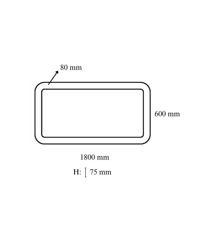 Atanur Reh-R 60x180 cm 130W Dikdörtgen Linear Armatür