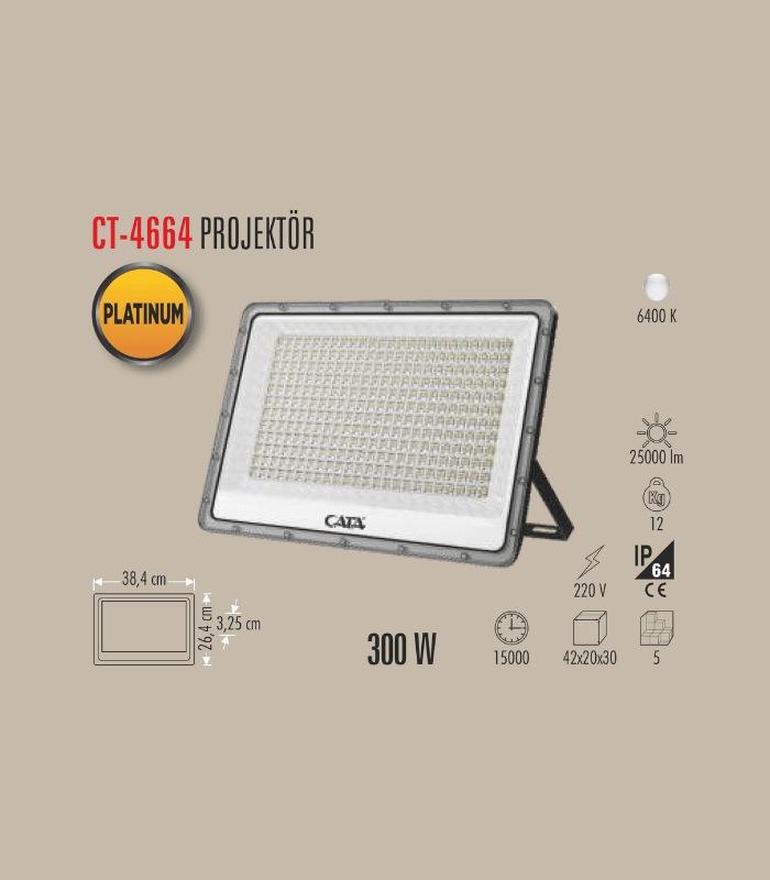 CATA CT-4664 300W Led Projektör