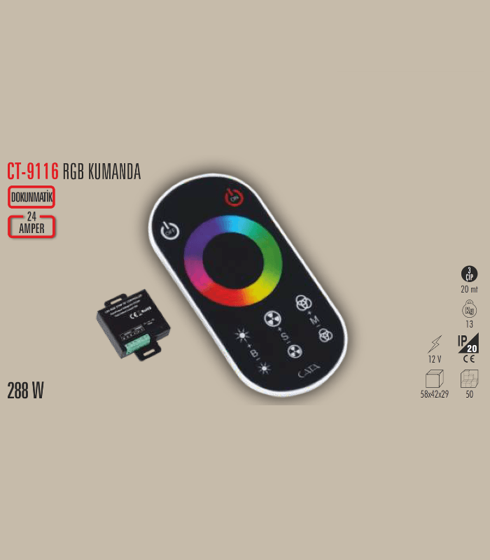 CATA CT-9116 RGB Kumanda - Dokunmatik