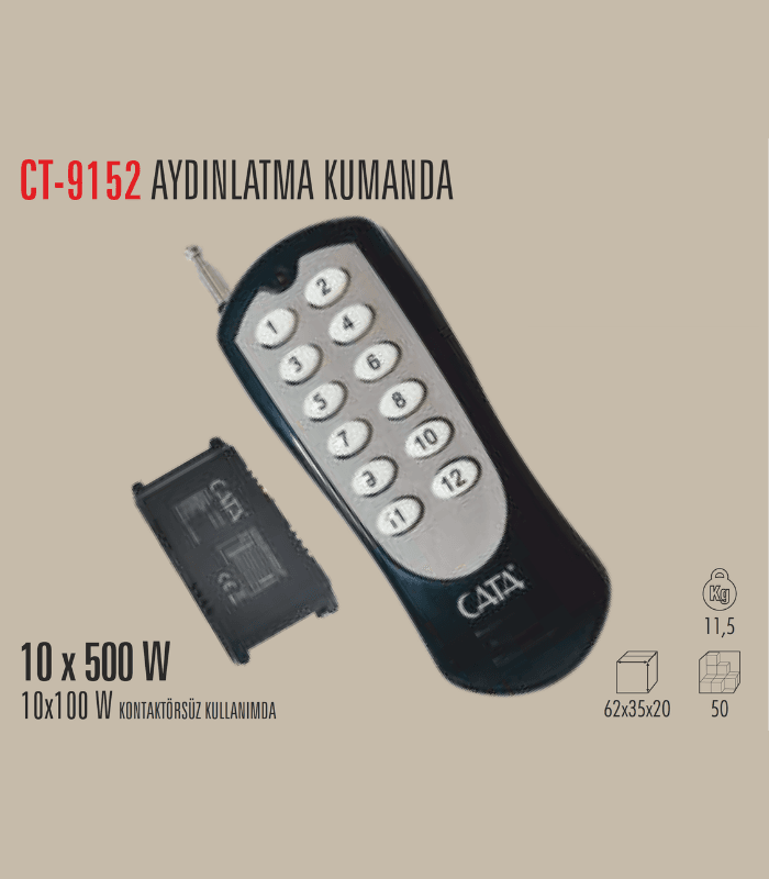 CATA CT-9152 10'lu Aydınlatma Kumandası