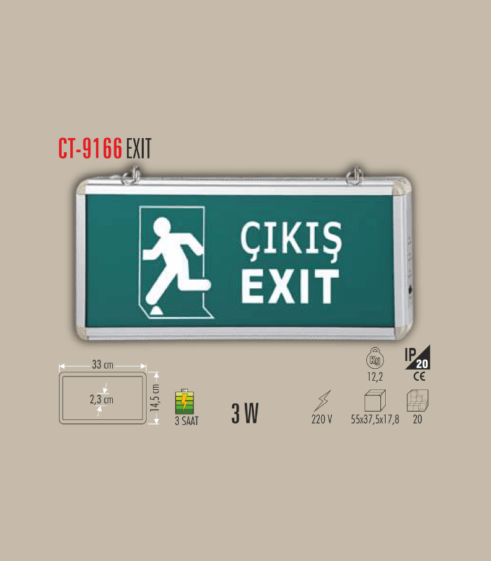 CATA CT-9166 Exit Armatürü