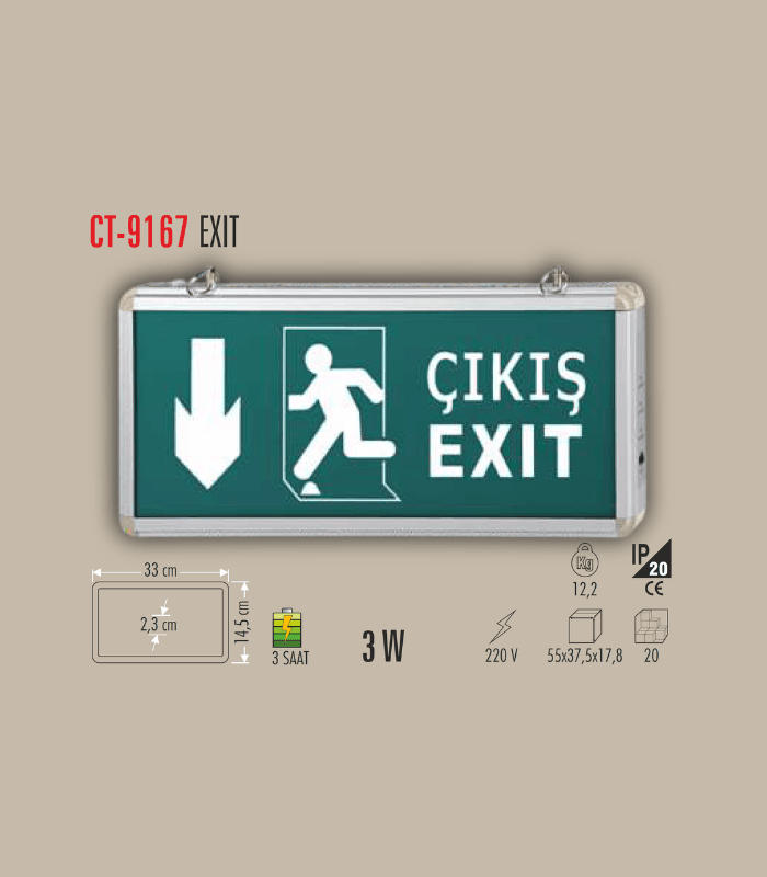 CATA CT-9167 Exit Armatürü