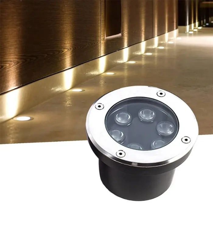 Atanur Yuze 18w Yuvarlak Zemin Armatürü S/A Gömme IP65