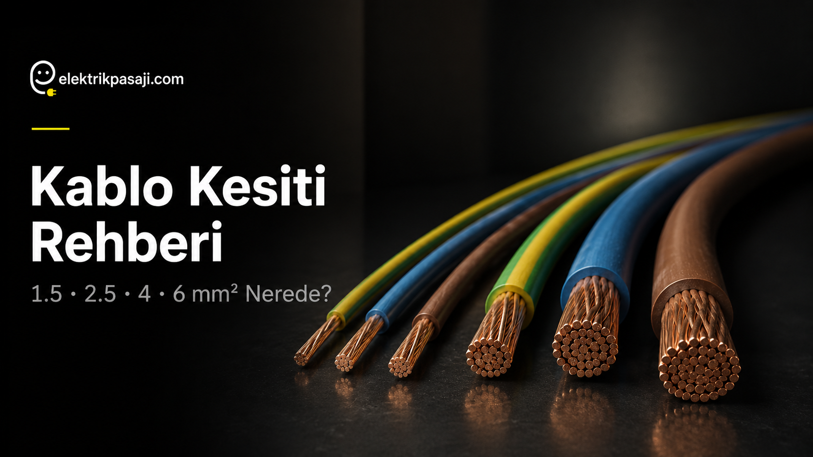 Elektrik Kablosu Kesiti Rehberi: 1.5, 2.5, 4 ve 6 mm² Nerede Kullanılır? (2026)