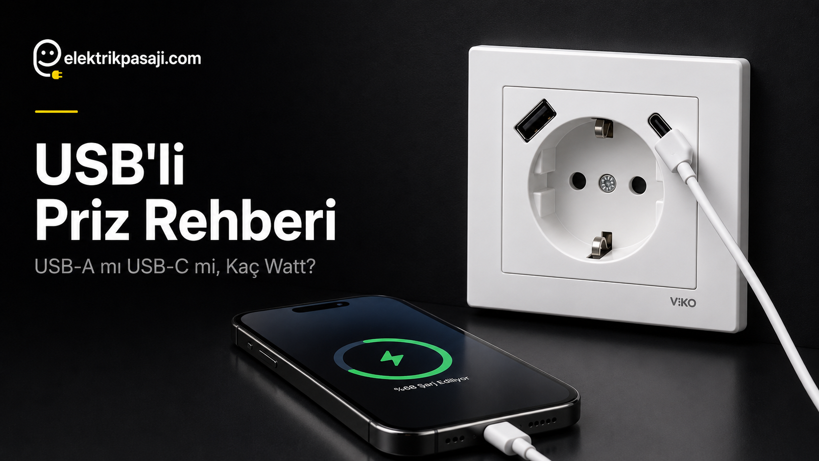 USB'li Priz Rehberi: USB-A mı USB-C mi, Kaç Watt? (2026)