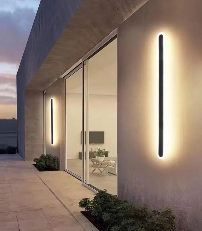 Atanur Ovlap 120 cm 28W Led Çift Yönlü Oval Duvar Aplik IP65 Beyaz 3000K - Sarı Işık ürün görseli