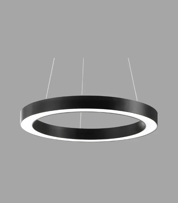 150 cm 140W Yuvarlak Halka Sarkıt Linear Armatür TORUS Beyaz 3000K - Sarı Işık Sıva Üstü ürün görseli