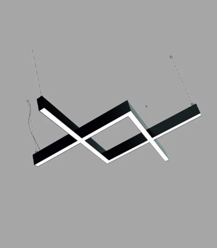 Atanur Çapraz Örgü Linear Armatür 212 cm 180w W: 50mm H: 80mm Beyaz 3000K - Sarı Işık ürün görseli