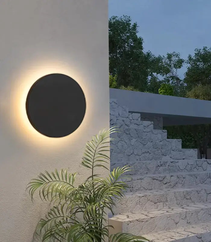 Atanur Rowall 23 cm 7W Yuvarlak Duvar Aplik IP65 Beyaz 3000K - Sarı Işık ürün görseli