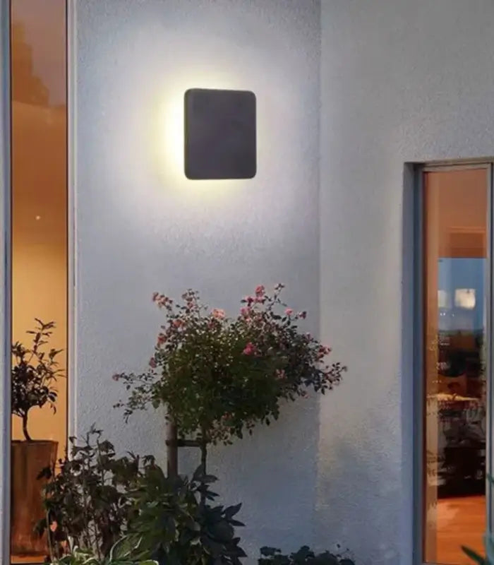 Atanur Suwall 43x43 cm 28W Kare Duvar Aplik IP65 Beyaz 3000K - Sarı Işık ürün görseli