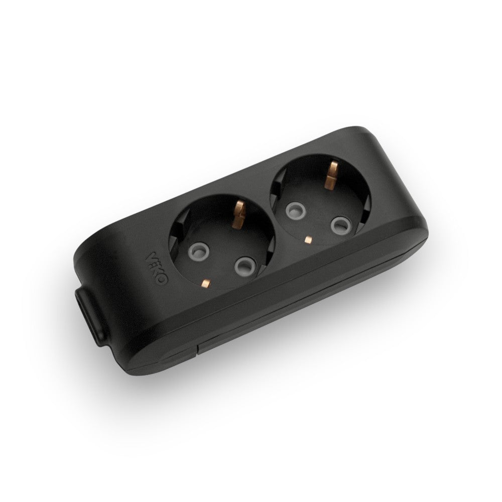VİKO Viko Multi-let Siyah İkili Grup Priz Çeşitleri Klemensli – ElektrikPasajı