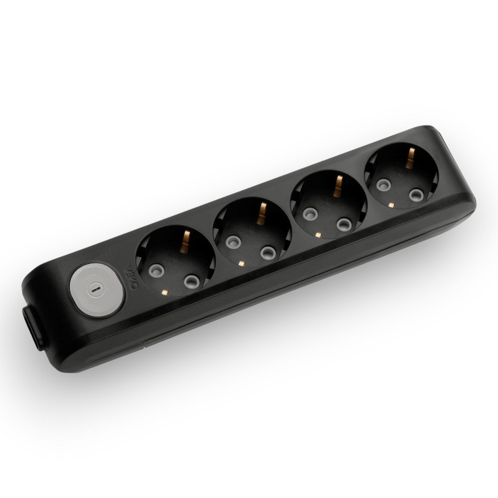 VİKO Viko Multi-let Siyah Dörtlü Anahtarlı Grup Priz Çeşitleri Klemensli – ElektrikPasajı