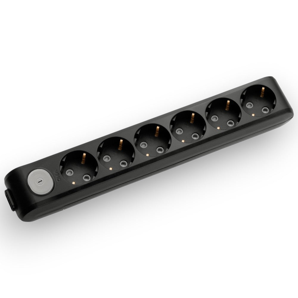 VİKO Multi̇-let Si̇yah Altılı Anahtarlı Grup Pri̇z Çeşitleri Klemensli – ElektrikPasajı