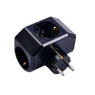 Viko Yonca Plus Topraklı 3'lü Fiş Priz Siyah – ElektrikPasajı