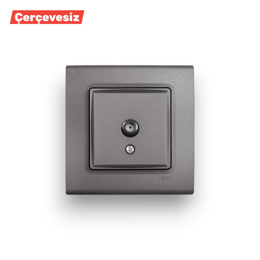 VİKO Linnera Life Grani̇t Gri̇si̇ Uydu Pri̇z F Kon – ElektrikPasajı