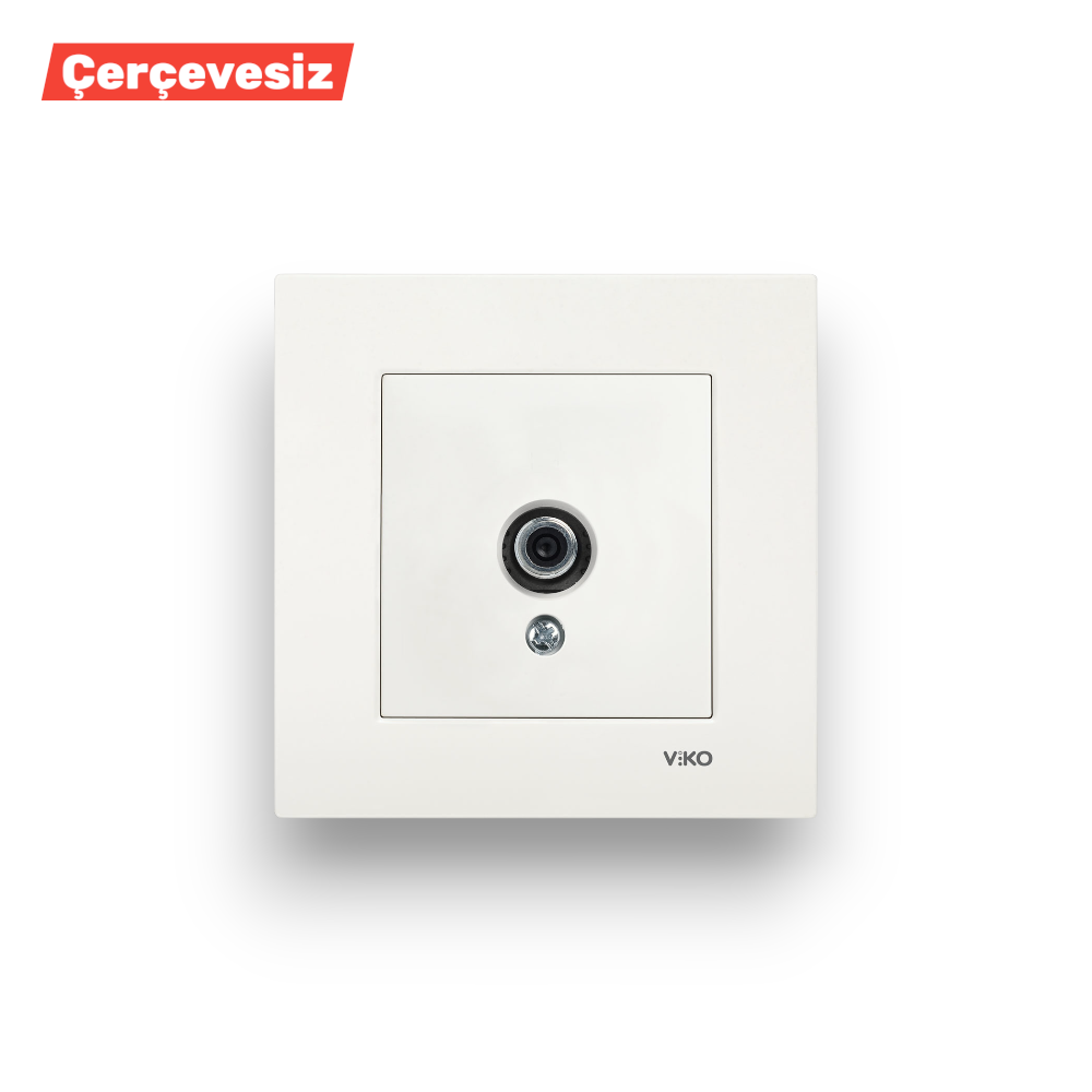 VİKO Karre/Meridian Beyaz Tekli̇ Data Cat6 – ElektrikPasajı