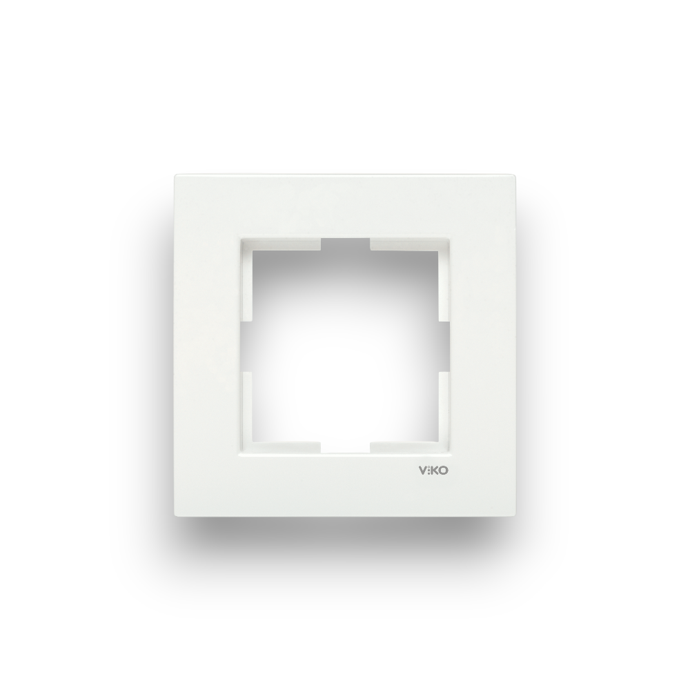 VİKO Karre Beyaz Çerçeve Çeşitleri Tekli Çerçeve – ElektrikPasajı