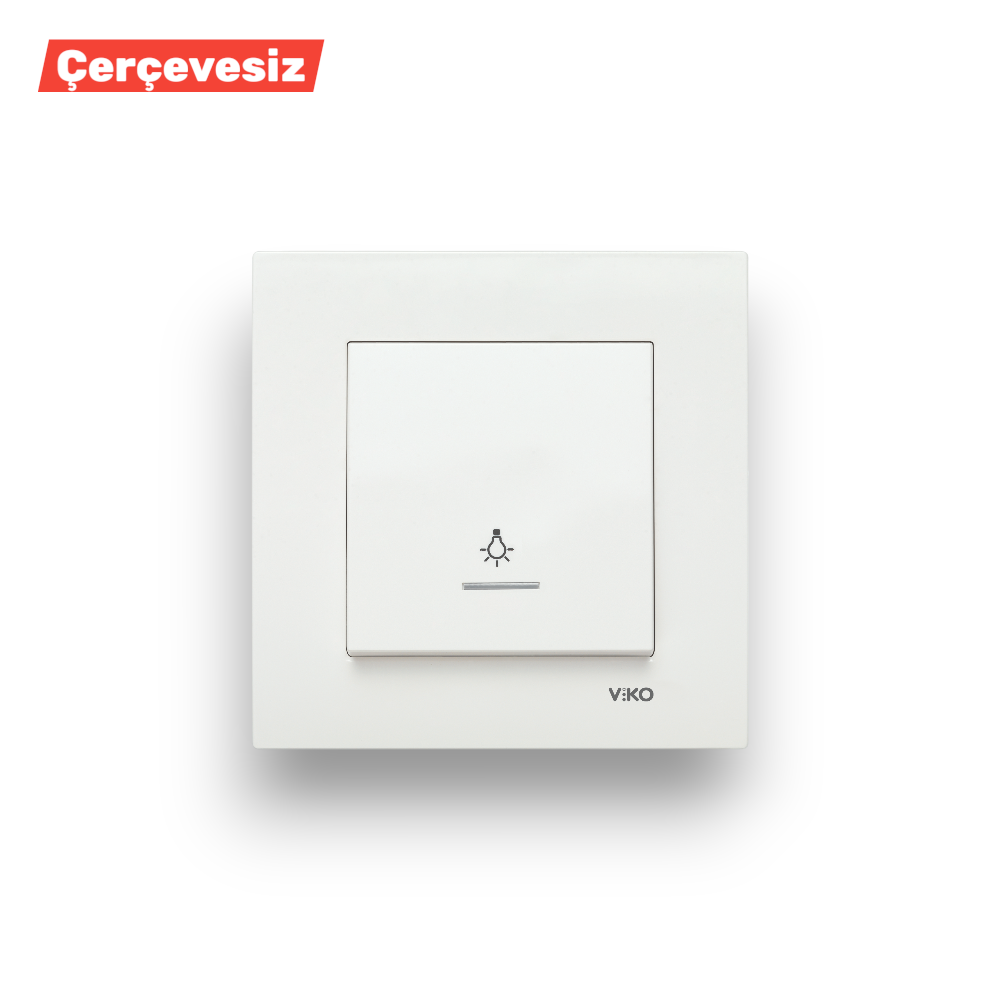 VİKO Karre/Meridian Beyaz Işıklı Light – ElektrikPasajı