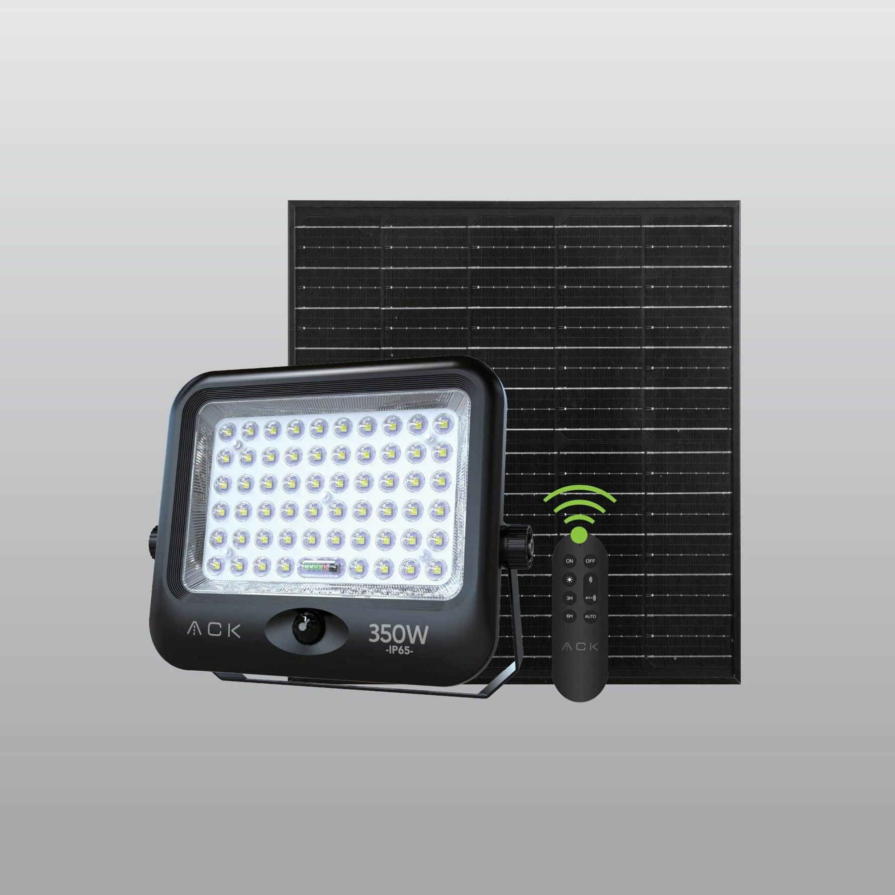 ACK 350W Solar LED Projektör 6500K Sensörlü