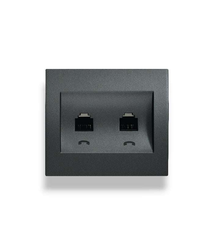 Panasonic Thea Blu İkili Nümeris Telefon Prizi (2 x RJ11) Kapak