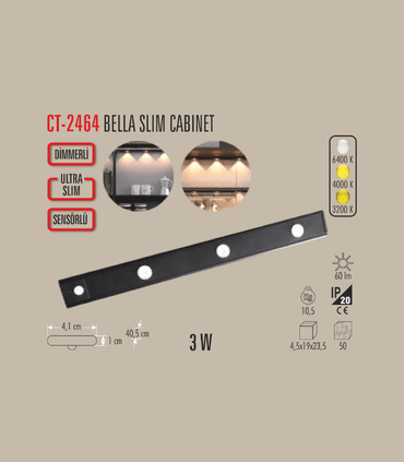 CATA CT-2464 Bella Slim Cabinet