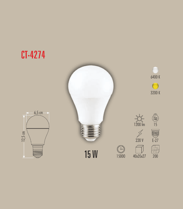 CATA CT-4274 15W Led Ampul