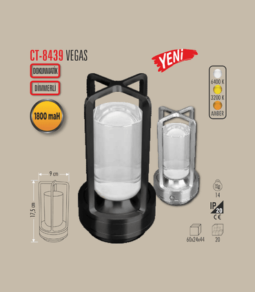 CATA CT-8439 Vegas Dekoratif Masa Lambası