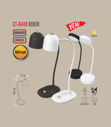 CATA CT-8440 Berlin Dekoratif Masa Lambası