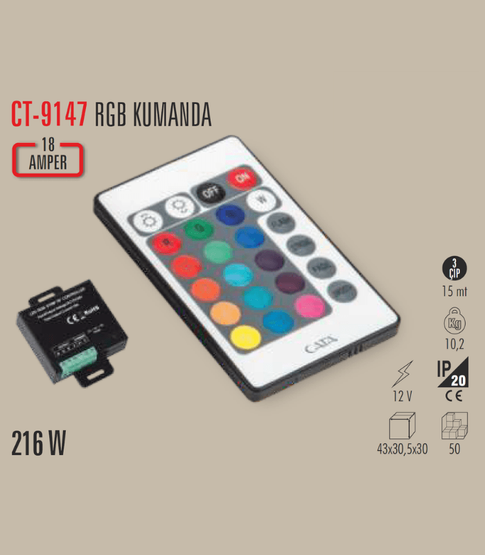 CATA CT-9147 RGB Kumanda