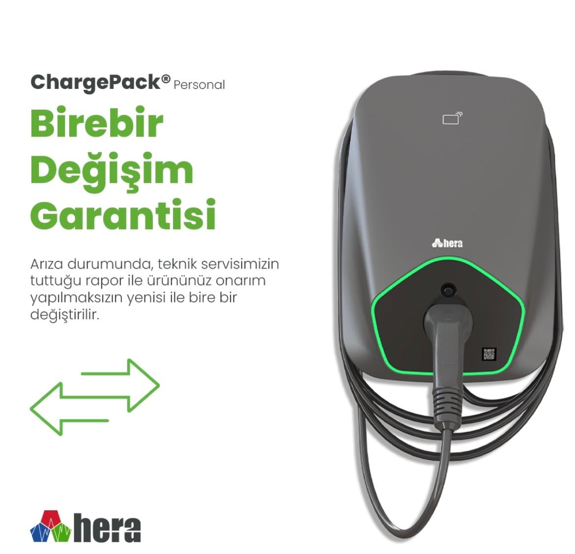 Hera Chargepack® Personal Tip2 Elektrikli Araç Şarj Ünitesi