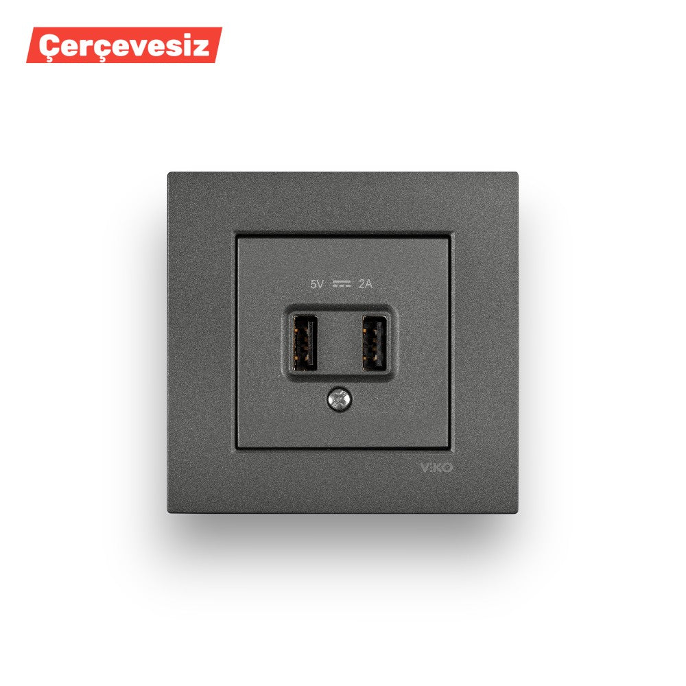 PANASONIC Novella-Trenda Usb Şarj Pri̇zi 5v-2a Silver – ElektrikPasajı