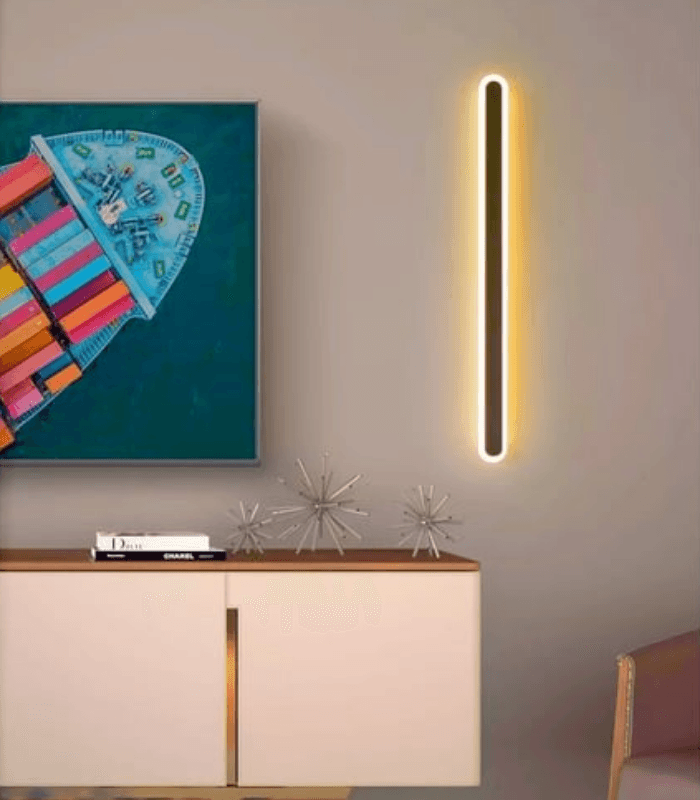 Atanur Ovlap Mini 58 cm 12w Çift Yönlü Duvar Aplik Beyaz 3000K - Sarı Işık ürün görseli