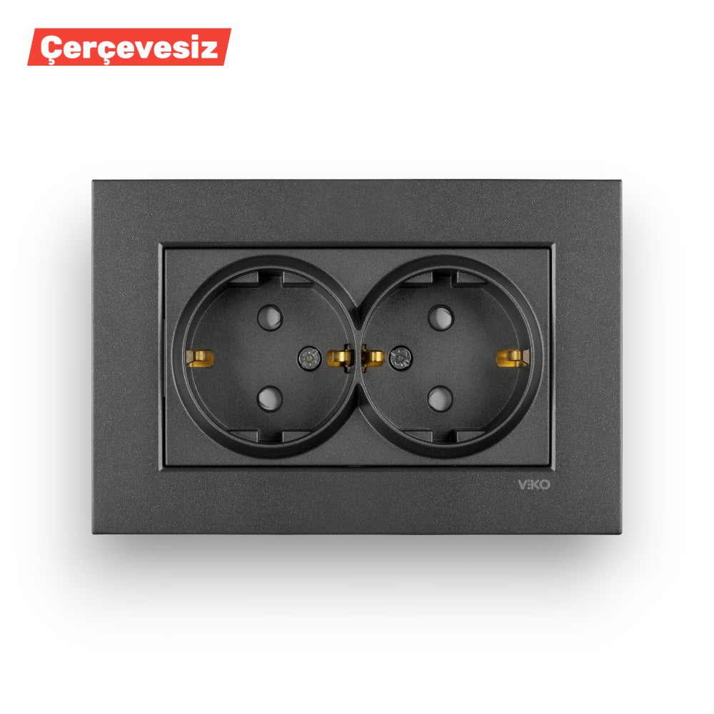 PANASONIC Novella-Trenda İki̇li̇ Topraklı Pri̇z Ç.k. Gümüş – ElektrikPasajı