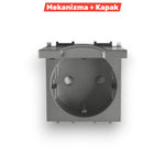 PANASONIC Modüler Kapakli Toprakli Pri̇z Ç.k Opak Beyaz – ElektrikPasajı