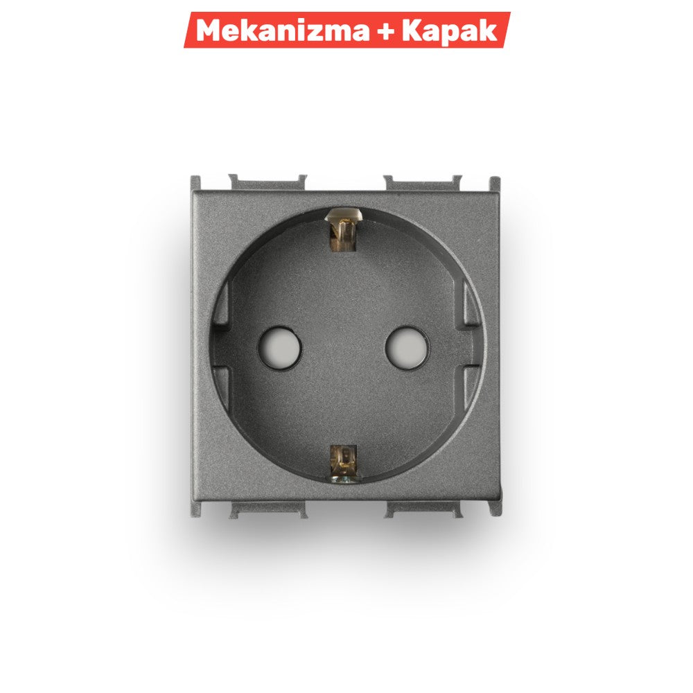 PANASONIC Modüler Toprakli Pri̇z Ç.k. Opak Beyaz – ElektrikPasajı