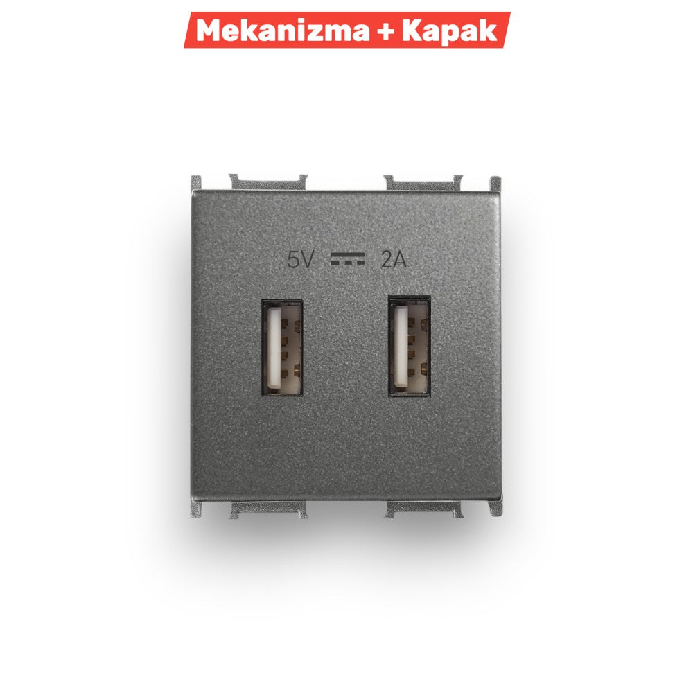 PANASONIC Modüler Usb Pri̇z 2m Opak Beyaz – ElektrikPasajı