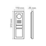 Audio 2 x 16 LCD Ekranlı Zil Paneli Bus Plus (Mekanik Butonlu)