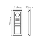 Audio 2 x 16 LCD Ekranlı Zil Paneli Bus Plus (Mekanik Butonlu – Kart Okuyuculu)