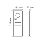 Audio 4.3″ Ekranlı Zil Paneli Bus Plus (Dokunmatik Butonlu) Siyah