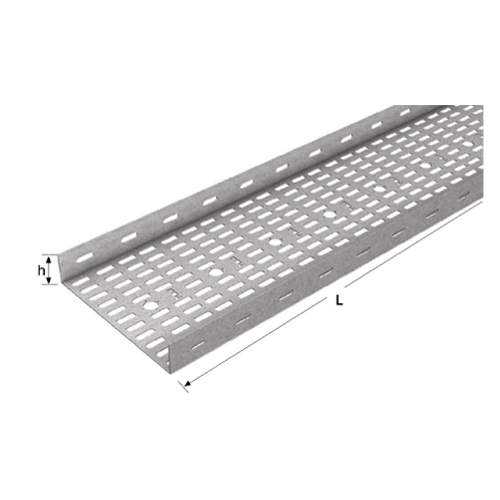 Ray 100mm Kablo Kanalı h:40 L:2500mm Kalınlık :0,8 – ElektrikPasajı