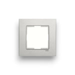 PANASONIC Novella Eloxal Gümüş Çerçeve Tekli – ElektrikPasajı