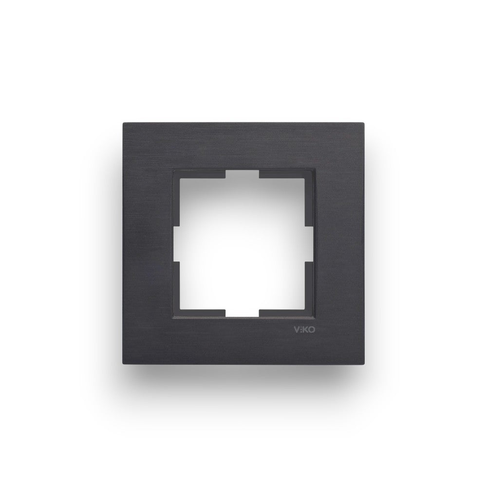 VİKO Novella Eloxal Si̇yah Çerçeve Tekli – ElektrikPasajı