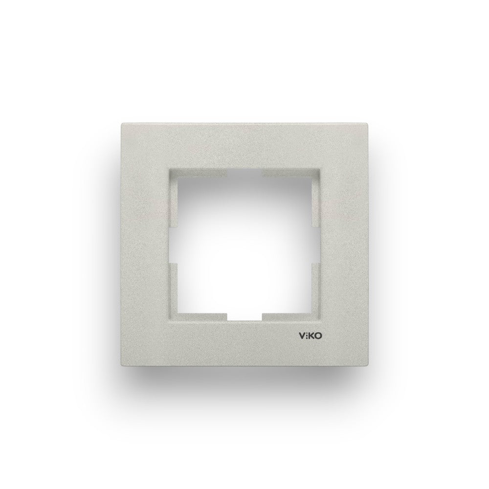 VİKO Novella Metalik Beyaz Çerçeve Çeşitleri Tekli Çerçeve – ElektrikPasajı