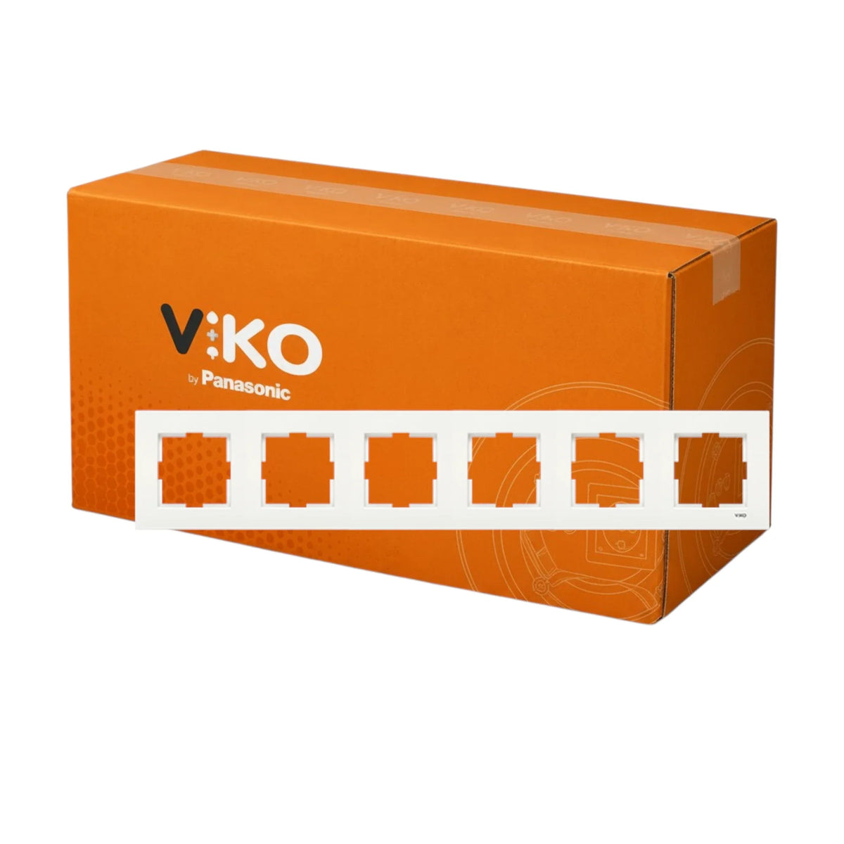 Viko Karre Beyaz Altılı Çerçeve 60 Adet Koli - Viko by Panasonic