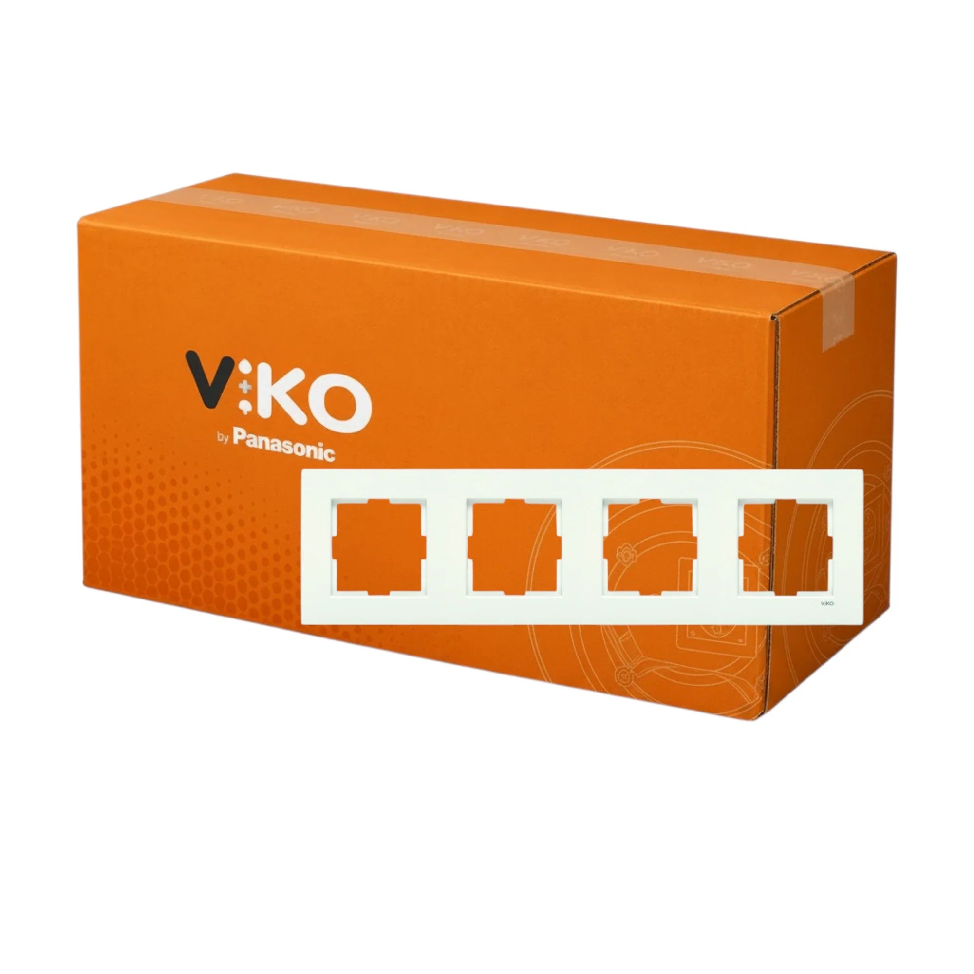 Viko Karre Beyaz Dörtlü Çerçeve 120 Adet Koli - Viko by Panasonic